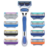 No Disposable 5 Blades Razor Blade For Men Shaving Factory Price Replacement Cartridge For Men Personal Care