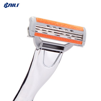 USA induction cartridge 3 blades razor flexible wholesale razor blades